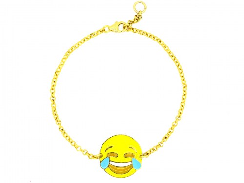 Bracciale Emoticons Social faccina che piange e ride