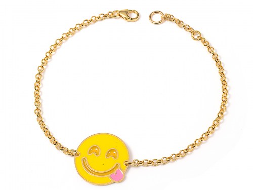 Bracciale Emoticons Social faccina che ride e fa linguaccia